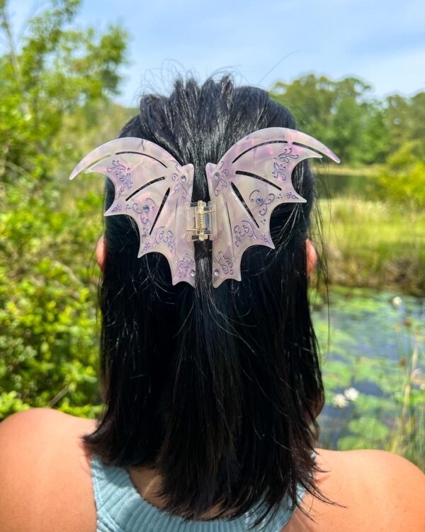 Bat Boys Claw Clip - Pastel Violet - Image 2