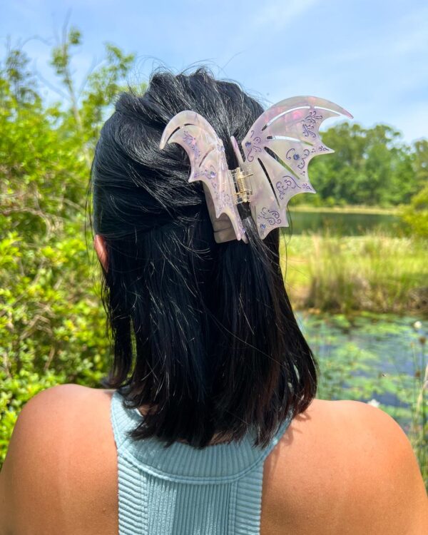 Bat Boys Claw Clip - Pastel Violet - Image 4
