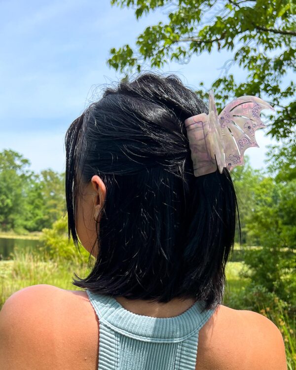Bat Boys Claw Clip - Pastel Violet - Image 5