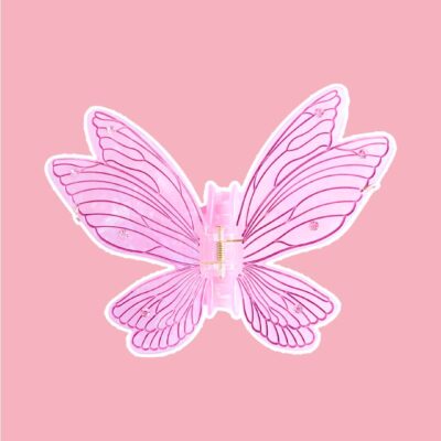 Fairy Wings Claw Clip – Pink