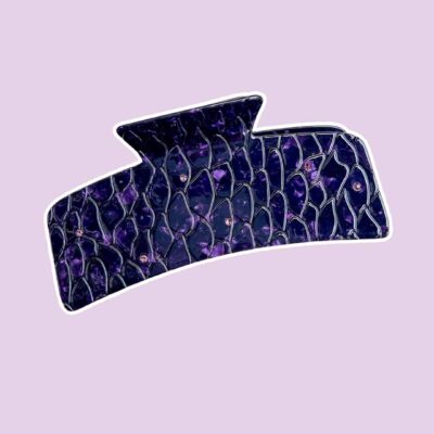 Dragon Scales XL Hair Claw Clip – Purple