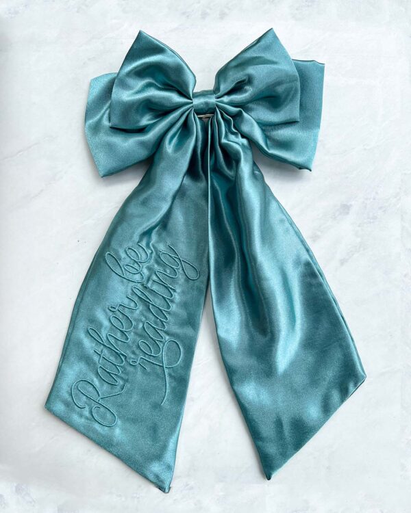Rather Be Reading Hair Bow Clip - Image 9