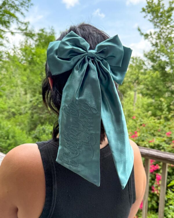 Rather Be Reading Hair Bow Clip - Image 2