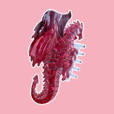 Dragon Hair Claw Clip – Red