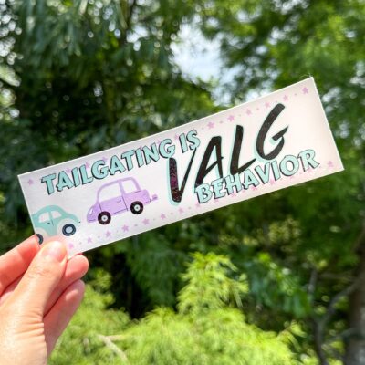 Tailgating is Valg Behavior Bumper Sticker