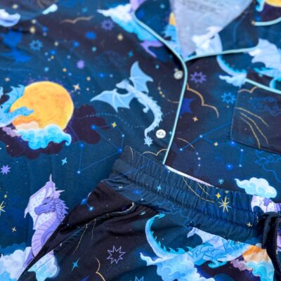 *PRE-ORDER* Celestial Dragons Bamboo Shorts Pajama Set