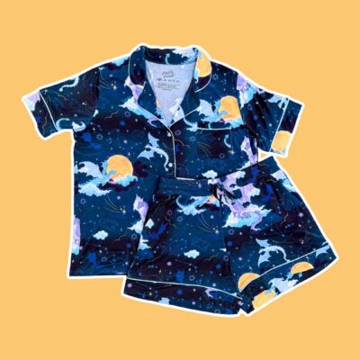 *PRE-ORDER* Celestial Dragons Bamboo Shorts Pajama Set